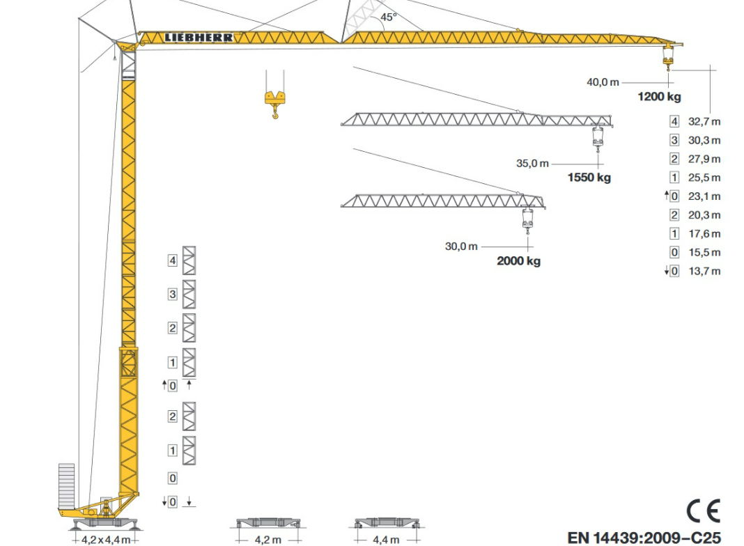 Turmdrehkran Liebherr 56 K mieten