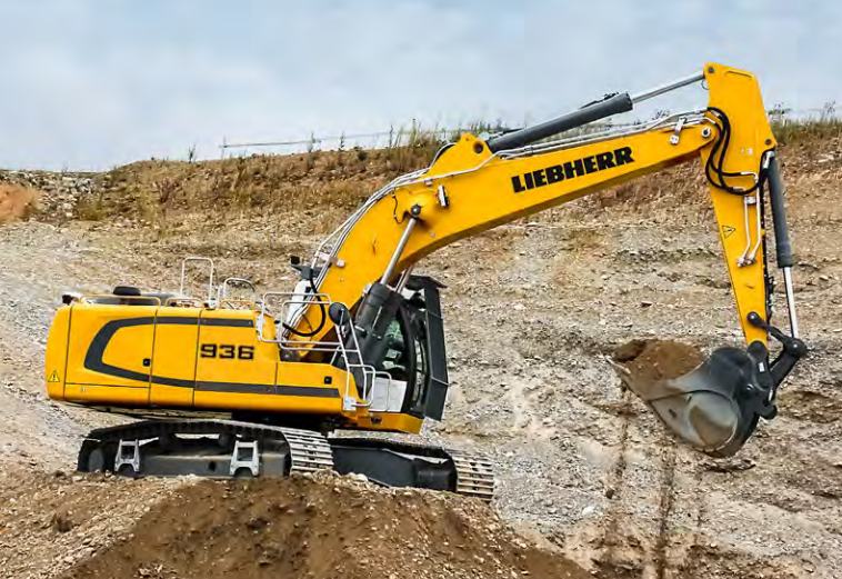 Raupenbagger Liebherr R 936 Verstellausleger mieten