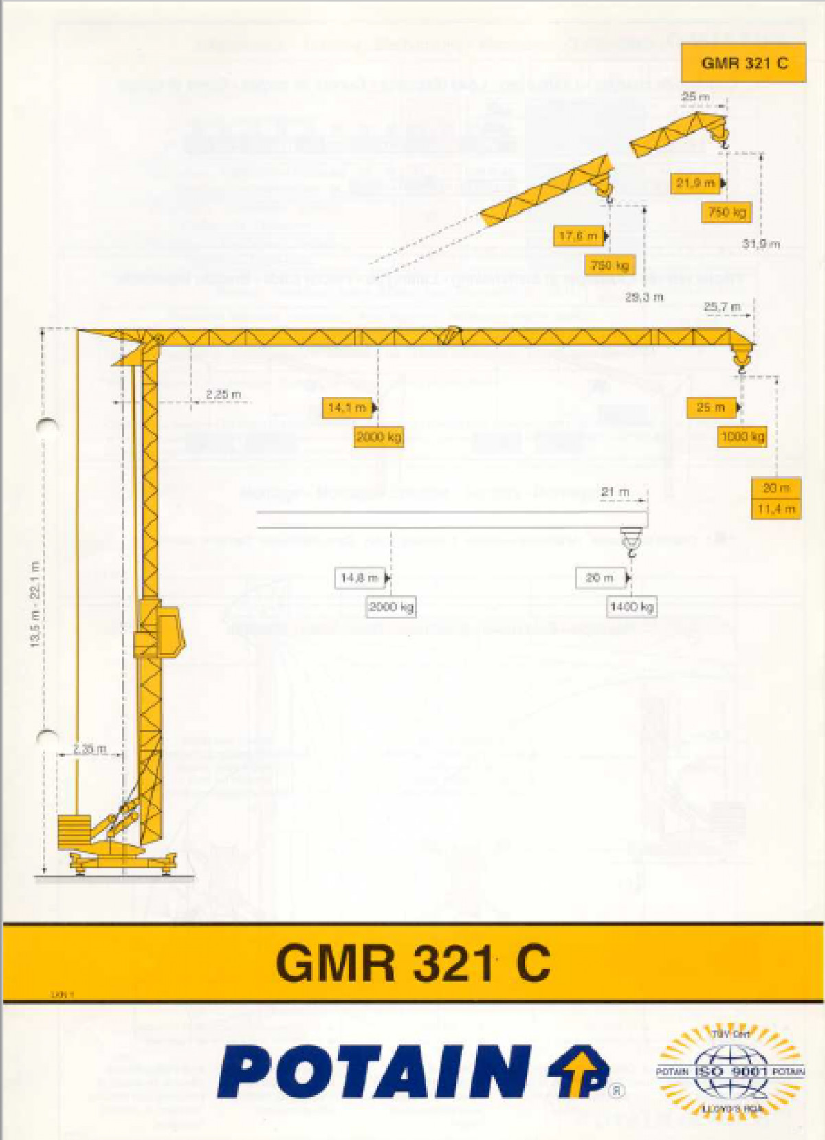 Potain 321 C Mietkran mieten