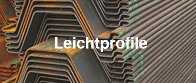 Leichtprofile ( kaltgewalzt)  / Spundwand mieten