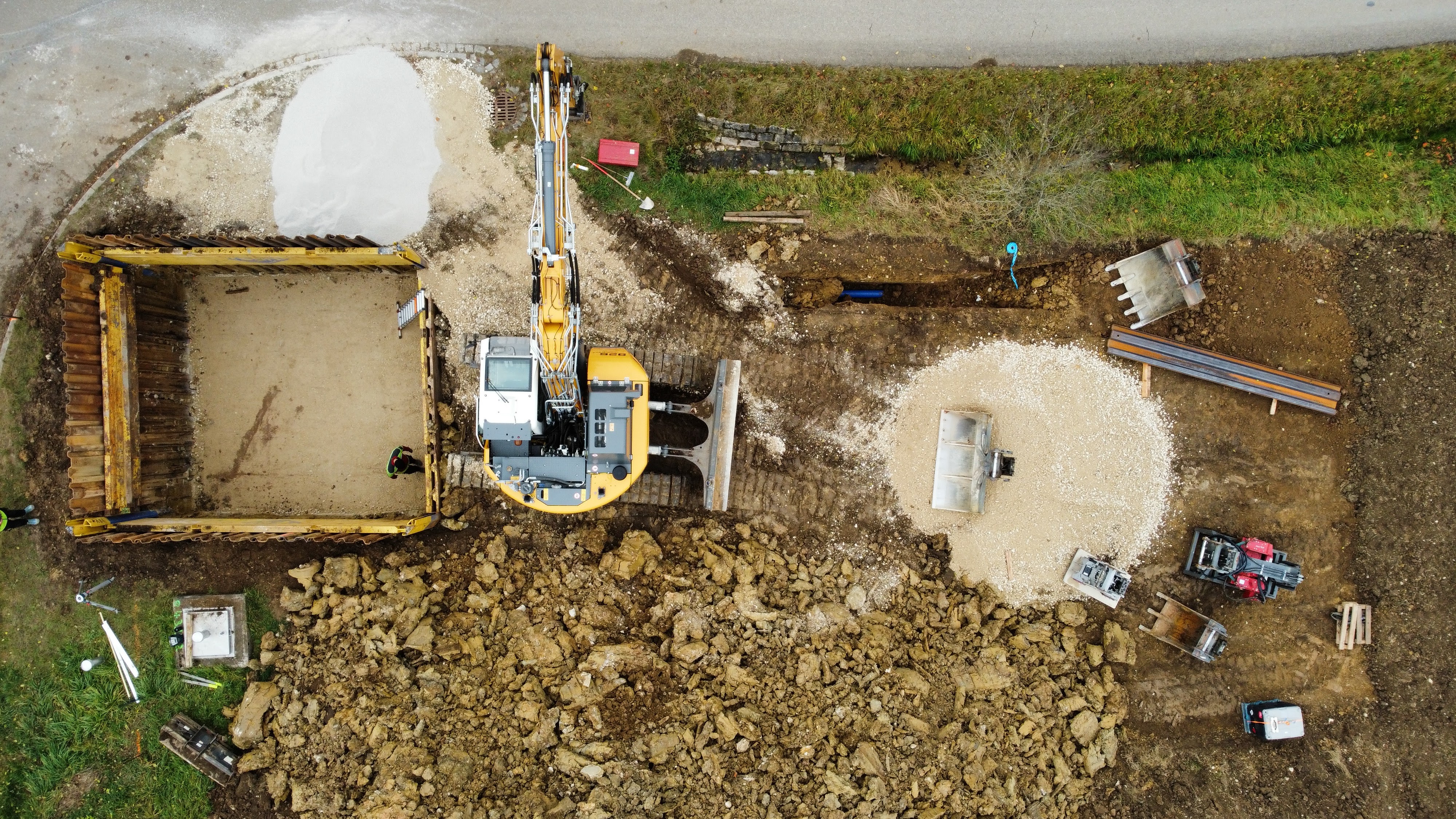 Schacht Verbausysteme / Baugrubenverbau Verbau Baugrube mieten