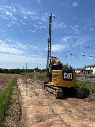 Kettenbagger mit Bedienpersonal, CAT 315 Kurzheck mit Oilquick 70/55 