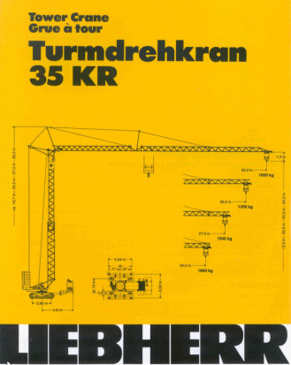 Liebherr 35 KR Turmdrehkran Raupenfahrwerk Kaufbeuren