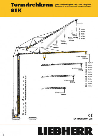 Liebherr 81 K Turmdrehkran Kaufbeuren