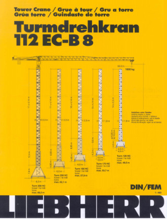 Liebherr 112 EC-B Turmdrehkran Obendreher Kaufbeuren