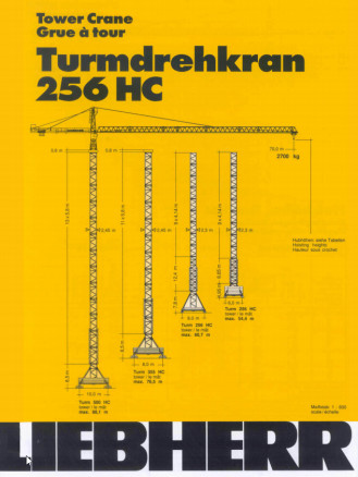 Liebherr 256 HC Turmdrehkran Obendreher Kaufbeuren