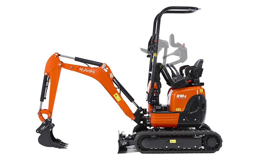 Kubota Minibagger U10 (Kurzheck) mieten