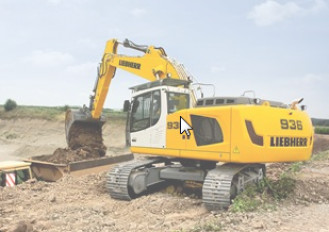 Liebherr R 936 Freiberg Sachsen