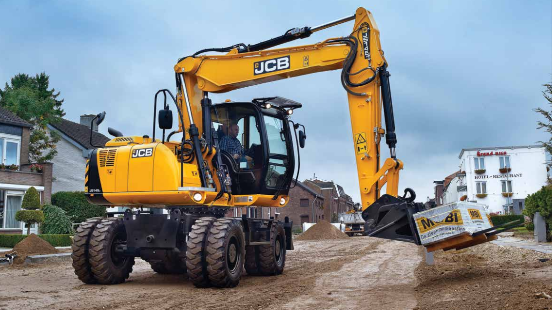 JCB Mobilbagger  JS145W mieten